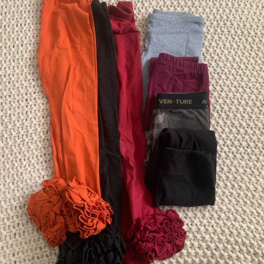 Ruffles pants and leggings